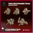 Roman Saytr Twice-Horn Grenadier Extra Torsos