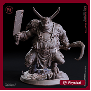 The Butcher Demon | 28mm Scale | 32mm Scale | 75mm Scale  - Boss Monster Mini - Minis - D&D 5e - Pathfinder  Figurine | Flesh of Gods - Only-Games