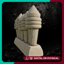 Wood Fence - Tabletop Terrain Prop STL, DnD & Wargaming Scenery