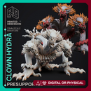 Clown Hydra - Boss Monster - Circus of Horrors - PRESUPPORTED - 32mm scale