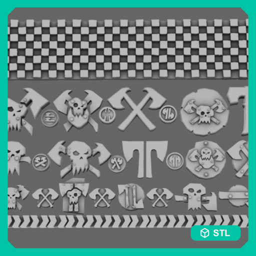 Space Orcs Metal Lads Klan Symbols - Only-Games