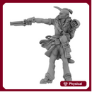 Elf Male Rogue Pistol (32mm scale)
