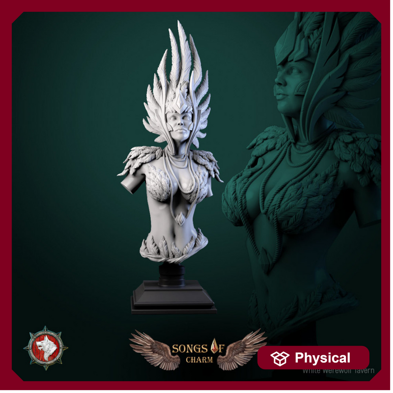 Harpy queen bust pre-supported