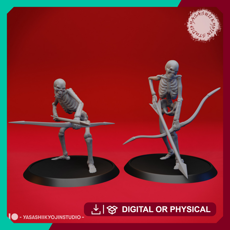Undead Skeleton Archers - Tabletop Miniature