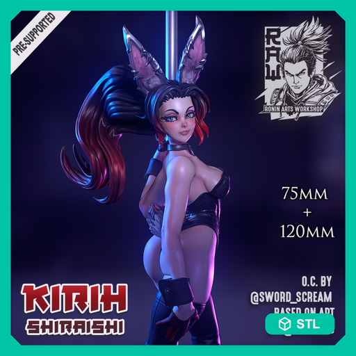 Kirih Shiraishi - Bunnygirl PinUp (1 of 6) - STL only - Only-Games