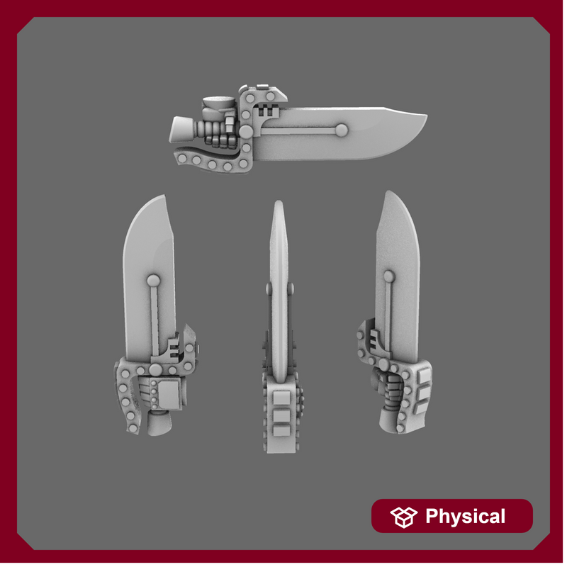 Cyber Samurai Butterfly Style Eletro Sword LEFT X 10