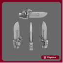 Cyber Samurai Butterfly Style Eletro Sword LEFT X 10