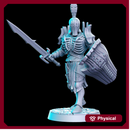 Amladril with sword and shield (elven deathknight)- 32mm - DnD