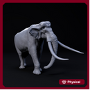 Palaeoloxodon bull 1-35 scale prehistoric elephant