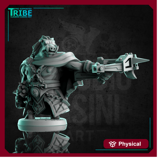 (0282) Male boar folk ranger rogue shooter with a one hand crossbow - Only-Games