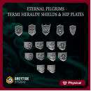 Heraldy shields and hip plates EPT