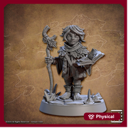 Halfling Gnome Druid Wizard Adventurer PC NPC | Resin Miniature | Dungeons & Dragons | 4 Sizes /Scales - Only-Games