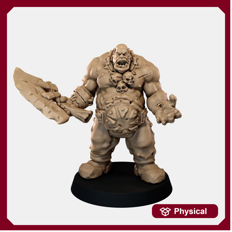 Ogre Splitter Miniature - Axe Option 1 - "The Ogre Wars" - Only-Games