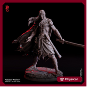 Vampire Fighter Swordmaster | 28mm, 32mm,54mm, 75mm,100mm Scale | Undead Dungeons & Dragons 5e Miniatures | Pathfinder | Figurine DnD Mini - Only-Games