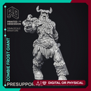 Zombie Frost Giant - Giant - PRESUPPORTED - 32mm Scale