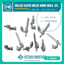Rolled Sleeve Mellee Arms Male x10