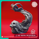 Diving Flameskull - Tabletop Miniature (Pre-Supported)