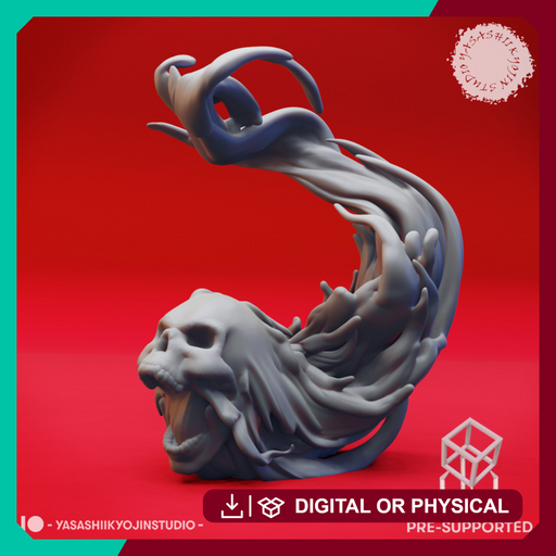 Diving Flameskull - Tabletop Miniature (Pre-Supported) - Only-Games