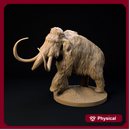 Wooly Mammoth walking 32mm scale - prehistoric animal companion