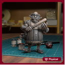 Halfling Barkeep - Fantasy DND Miniatures - TytanTroll Miniatures