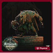 Wererat in Heavy Armor Ratfolk  | Resin Miniature | Dungeons and Dragons | 28mm,32mm,75mm Scales | Pathfinder  | D&D | - Only-Games