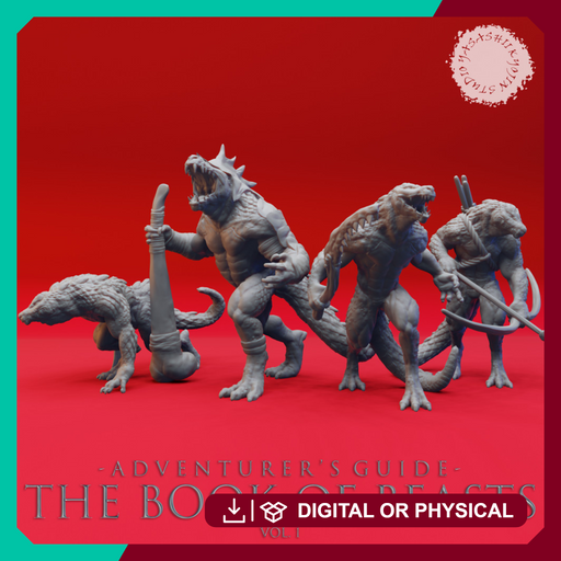 Lizardfolk Warband - Book of Beasts - Tabletop Miniatures (Pre-Supported) - Only-Games
