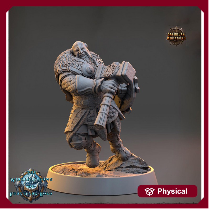 War Domain Cleric, Paladin PC /NPC Unpainted | 28mm,32mm,54mm,75mm,100mm Scales | Dungeons and Dragons | Pathfinder | Daybreak Miniatures - Only-Games