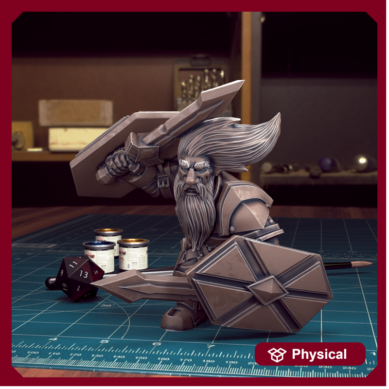 Dwarf Guard 10 - TytanTroll Miniatures - DnD - Fantasy - 32mm