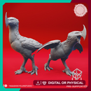 Axe Beak Pair - Tabletop Miniatures (Pre-Supported)