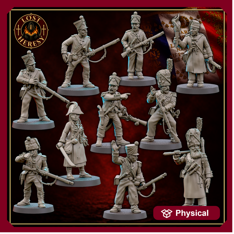 French Gothic Napoleonic 10-man squad for Silver Bayonet (unofficial)