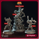 Xmas Goblins - Holiday Horde - CastNPlay - Terrain Wargaming D&D DnD 28mm 32mm 40mm 54mm