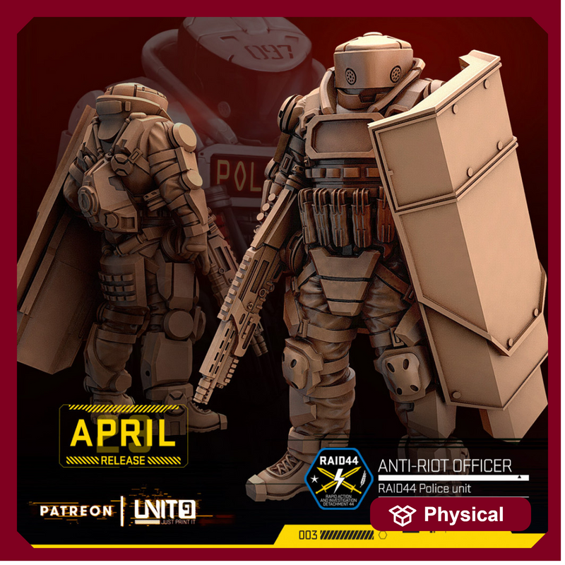 Cyberpunk - Anti-Riot Police Officer01 - RAID44 police unit - Only-Games
