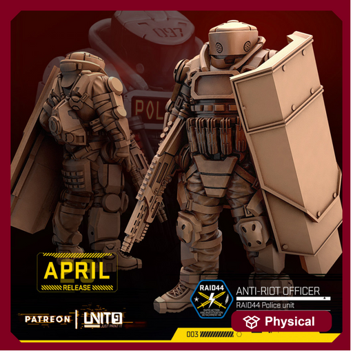 Cyberpunk - Anti-Riot Police Officer01 - RAID44 police unit - Only-Games