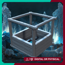 Barbarian Outpost Balcony Frame II - Modular Wooden Platform STL, DnD Terrain