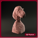 Tyrannosaurus closed mouth bust