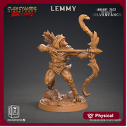 Werewolf Fighter, Wolf Folk, Wolfkind | 28mm, 32mm,75mm Scales | Resin Miniature | Dungeons and Dragons | Figure for painting |Pathfinder | - Only-Games