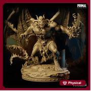 Huge Fiend Balor, Greater Demon (4 sizes ) Mini | 28/32mm Scales 40mm, 50mm, 65mm, 75mm BASE Sizes | D&D 5e Nine Hells Dungeons and Dragons - Only-Games