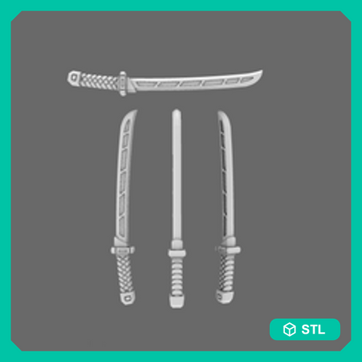 Cyber Samurai Techno Katana Type A NOHAND - Only-Games