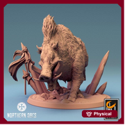 Wild Boar and Giant Boar Miniatures | Dungeons and Dragons 5e  | 28mm,32mm, 54mm, 75mm, 100mm Scale | Pathfinder | Rescale miniatures - Only-Games