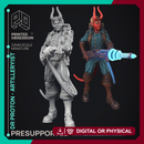 Artificer Artilleryist - Dr Proton - Ghast Busters -  PRESUPPORTED - Illustrated and Stats - 32mm scale
