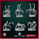 Rock Spiders set 6 miniatures 32 mm