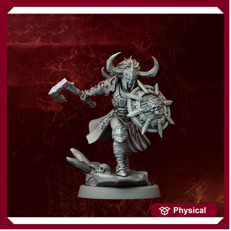 Female Fighter, Ranger, Paladin, Sword D&D 5e Mini | 5 Sizes /Scales - Only-Games