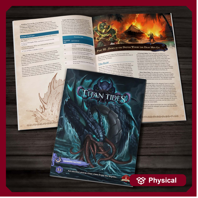 Titan Tides - Physical 5e Adventure Booklet