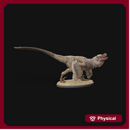 Velociraptor sneaking up 1-20 scale colored