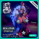 Akira - Dark Elf (NSFW) Pin-Up (75mm+120mm) - STL only