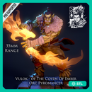 Vulok - Orc Pyromancer - STL only
