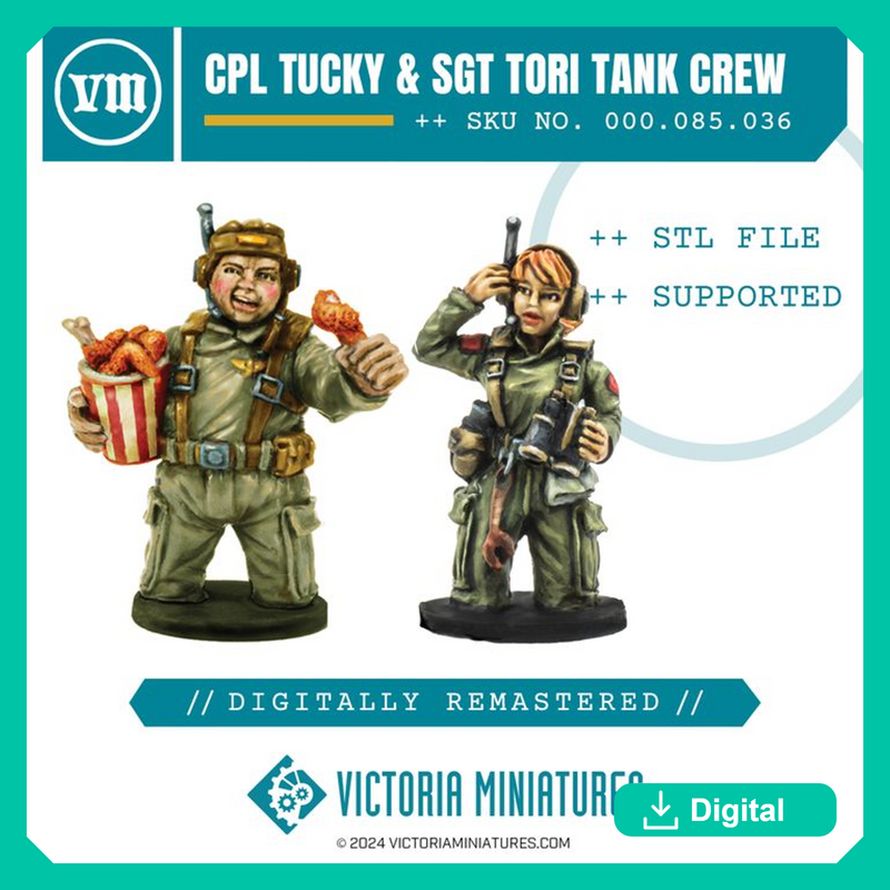Cpl Tucky & Sgt Tori Tank Crew - Only-Games