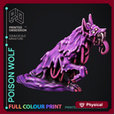 Poison Wolf - Elemental wolves - Pre-Coloured - 32mm Scale