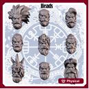 Heads with beards