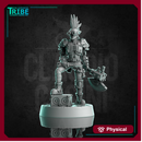 (0308) Male human post apocalyptic punk street warrior with axe